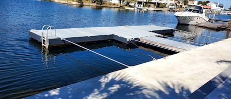 Large dock and seawall