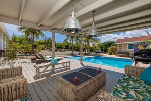 Indulge on your own private pool and a delightful outdoor BBQ area.