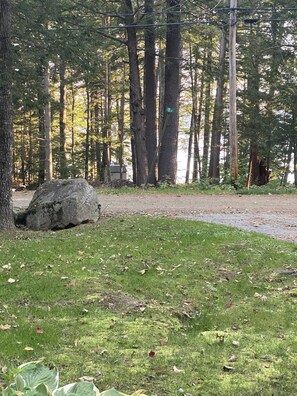 View from front porch. Listen to the loons and take it all in!