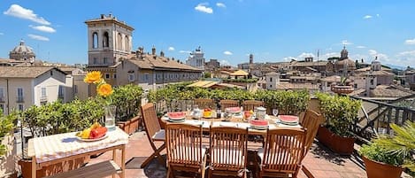 The wonderful view of Capitol Hill - Campidoglio from the private terrace
