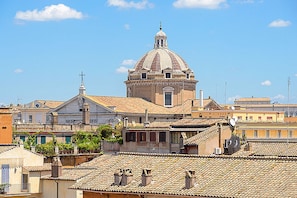 Terrace view: Octagonal dome of the Church of Jesus, the main church of Jesuites