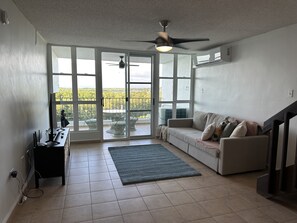 Living room with sleeper sofa
