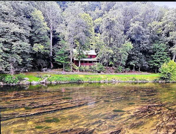 View from across the New River.