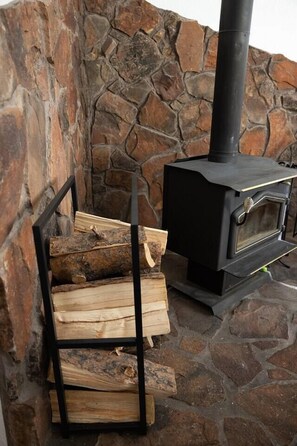 Wood Burning Fireplace (Firewood Included)