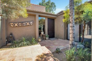 Beautiful private enclosed front courtyard 