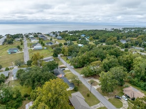 Roughly one block from the beach and one mile from down town.