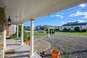 View of street from deck