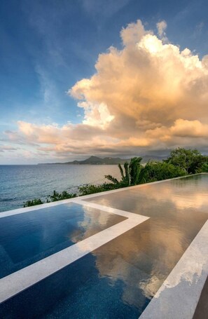 Enjoy the sunsets by the pool