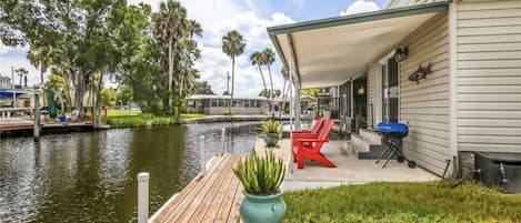 Private dock and grill