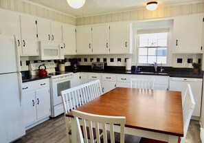 Fully stocked kitchen