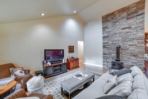 Living Room | Smart TV | Wood-Burning Stove