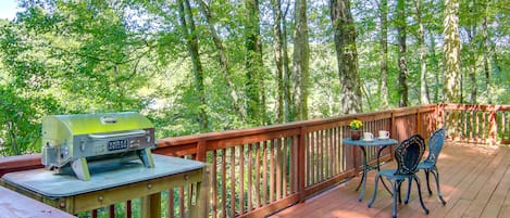 Hendersonville Vacation Rental | 1BR | 1BA | 408 Sq Ft | Stairs Required