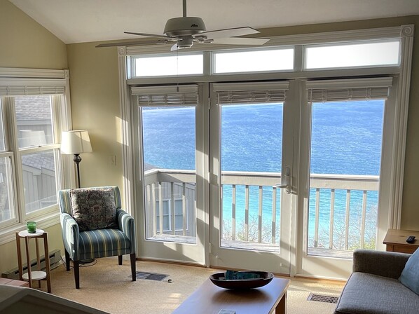 Spectacular Lake Michigan views from family room/dining room