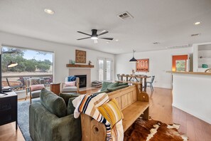 Great room with plenty of natural light