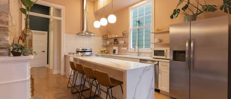 Beautiful Kitchen Island seats 8!