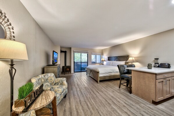 Perfectly remodeled studio living awaits just a short walk from the beach