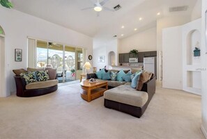 Bright and open layout with stylish furnishings for a comfortable stay.