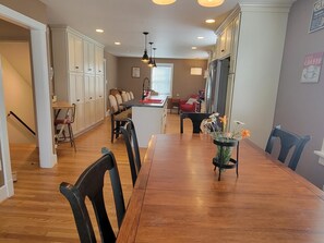 Dining Room is a great place to gather for a meal or games.