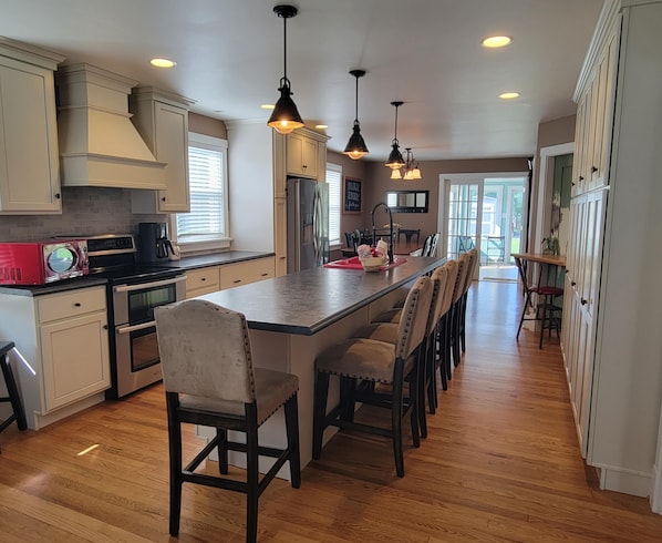 Large Kitchen and Dining Area.