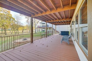 Covered Deck | Hot Tub | Lake Views