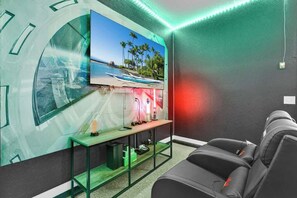 Immerse yourself in the world of Xbox gaming on our comfy game chairs, equipped with two controllers for endless entertainment.