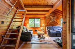 Stairs to loft are steep and loft is not recommended for children under 10.