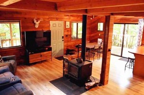 Our cabin is perfect for unwinding with games, books and streaming services.