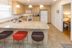 Kitchen with large counter