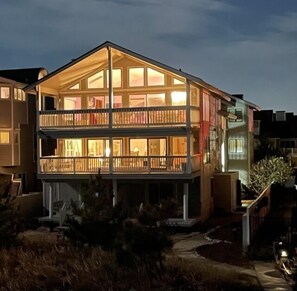 Night view from the dunes