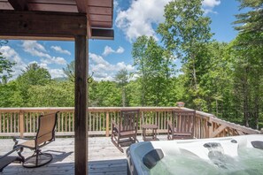 Your hot tub and outdoor entertaining area...