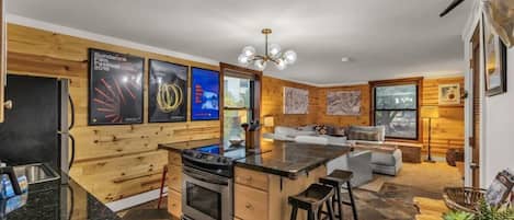 This chic two-bedroom, one-bathroom condo is in a prime location in Park City providing a great home base for both winter and summer adventures.
