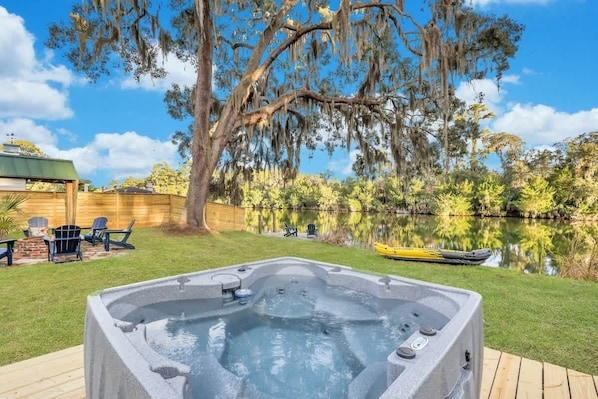 Backyard Hot Tub - Main House