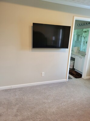 Master bedroom flat-screen smart TV 