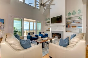 Living Room with ocean views