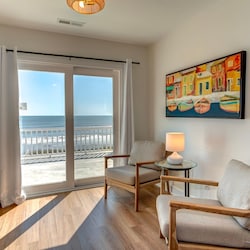 Bedroom 4 with king bed and ocean views second floor
