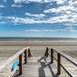 Private walkway to the beach