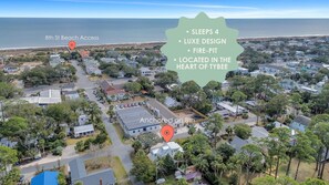 Step out of your doorstep and feel the sand between your toes in just 5 minutes! Our cozy retreat offers the perfect blend of beachside charm and convenience. Get ready for endless sunny strolls and salty breezes right at your fingertips. 🌊☀️  #TybeeIsland #LuxuryVacation #BeachRetreat #WesterlyGuild #Anchoredon8