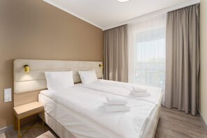 Cozy bedroom in the apartment. 