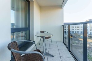 Balcony perfect for drinking coffee or tea. 