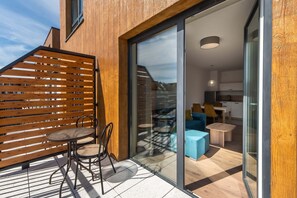 Furnished balcony.