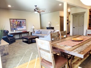 The main floor offers and open floor plan for family meals and time together. 