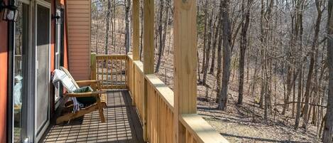 Walkout deck area from master bedroom