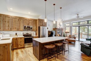 Kitchen island with seating