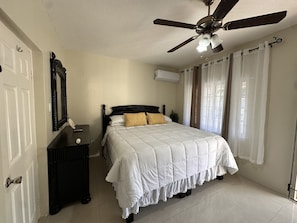 Master bedroom with King size bed