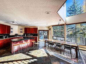 Enjoy the beautiful view outside as you share stories and laughter over a delicious home-cooked feast.