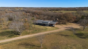 Aerial view of home