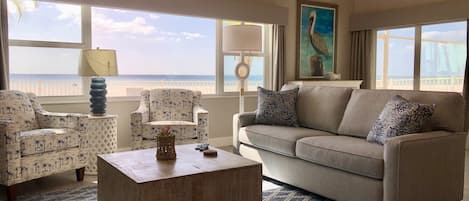 Enjoy beach view on All new furniture 