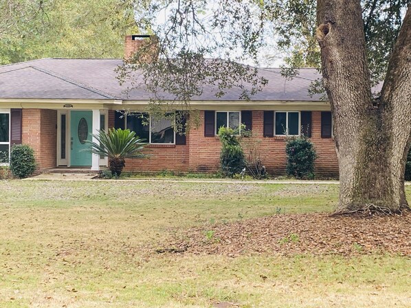 Front yard facing Parker Street. 
