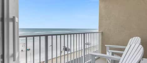 One of the rare buildings on Daytona Beach that offers *private balcony*