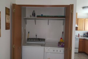 Washer & Dryer with Basic Laundry Supplies